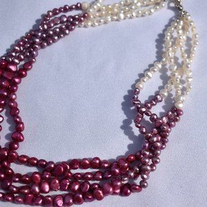 Dyed Freshwater Pearl Necklace
